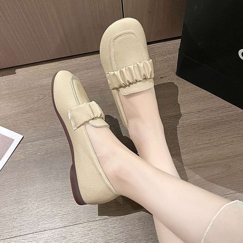 Doudou Shoes 2025 Spring and Autumn New Popular Loafers Single Shoes Fairy Wind Non-slip Versatile Flat Shoes Children