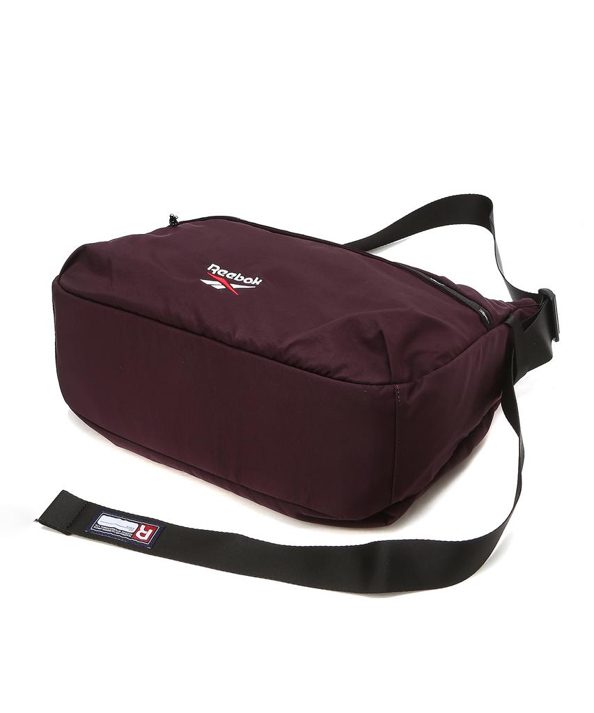 Reebok Primary Nylon Crossbody Bag - Burgundy