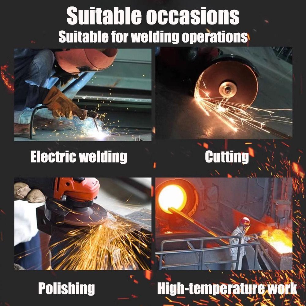 Cowhide Labor Gloves Soft Mechanic Glove New Security Protection  Hunting