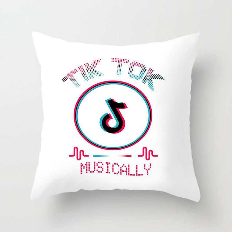 Tiktok Cushion Cover Decorative Soft Pillow Case For Stylish Home And Car Decor