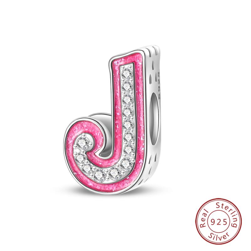Passen Qikaola Armbänder Charms Sterlingsilber Kupfer 26 Alphabet Buchstaben Charms Perlen Für Frauen Feiner DIY Geburtstags Schmuck Geschenke