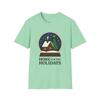 Unisex Softstyle T-Shirt Cozy Cabin Snow Globe Christmas Holiday Graphic Tee