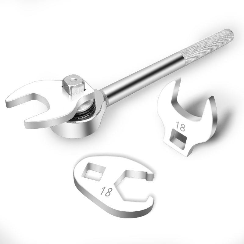 10-piece set of 3/8-inch interchangeable head adjustable open-end horn wrenches, professional automotive repair tools, 10-19mm d