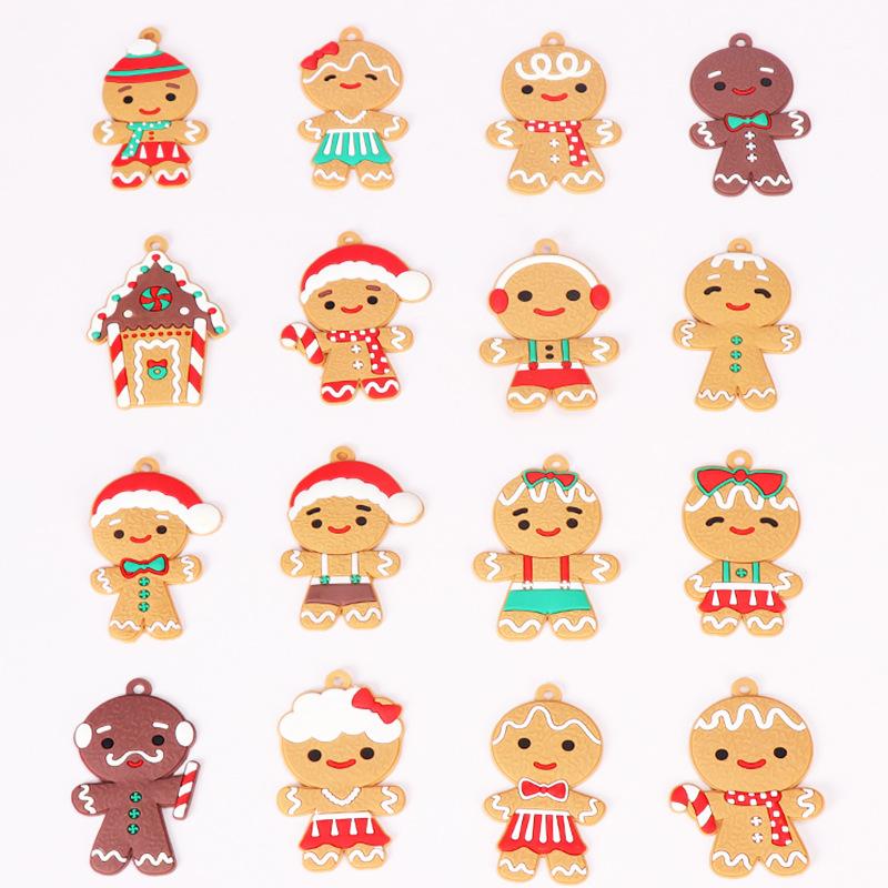Cute Gingerbread Man Ornament Christmas Tree Hanging Decorations Pendant Holiday Gift
