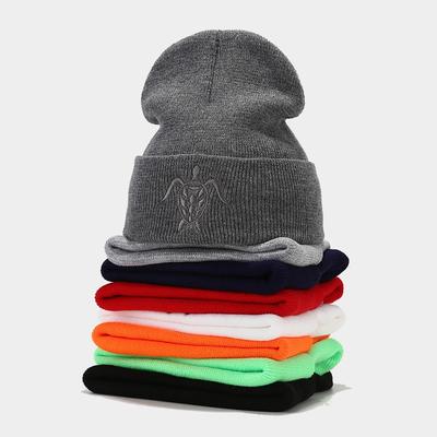 Neue Schildkröte Kältehut Herren und Damen Lässig Vielseitig Gestickt Strickmütze Herbst und Winter Outdoor Warmer Wollhut