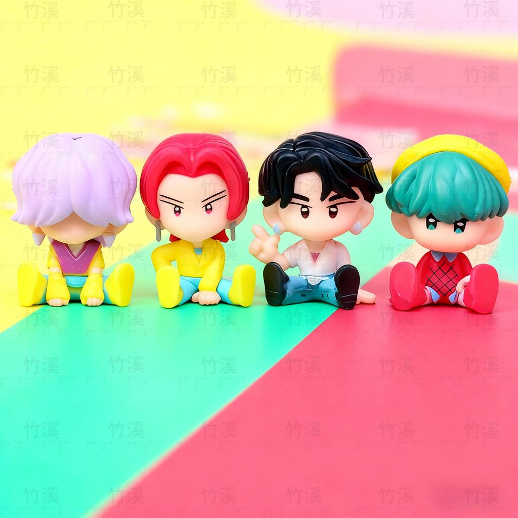 10pcs/set  ActionFigureToy Set, Huntrix Rumi Mira Zoi Saja Boys Derpy Tiger Model Doll for Desk Decoration Gifts