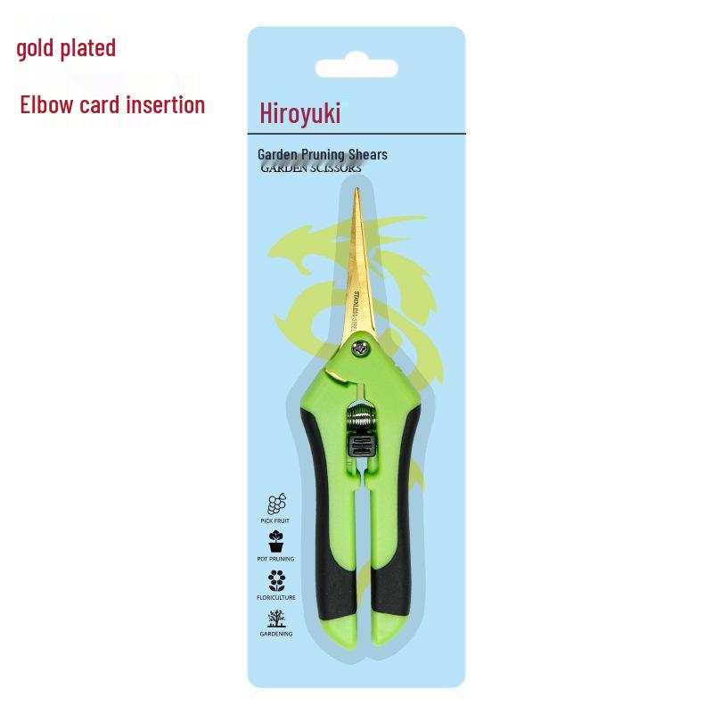 Stainless Steel Straight Head Pruning Shears for Flowers, Branches, and Fruit Trees.
