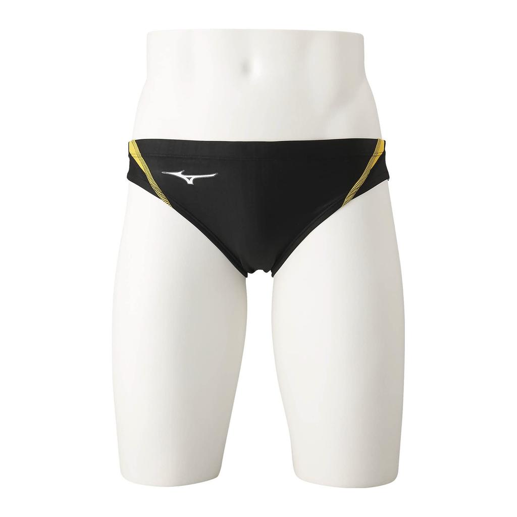 MIZUNO Stream Ace Black x Size Size 94 for Challenge Swimmers and Men's V-Pants, Yellow, S, (N2MB0021), Fitness.