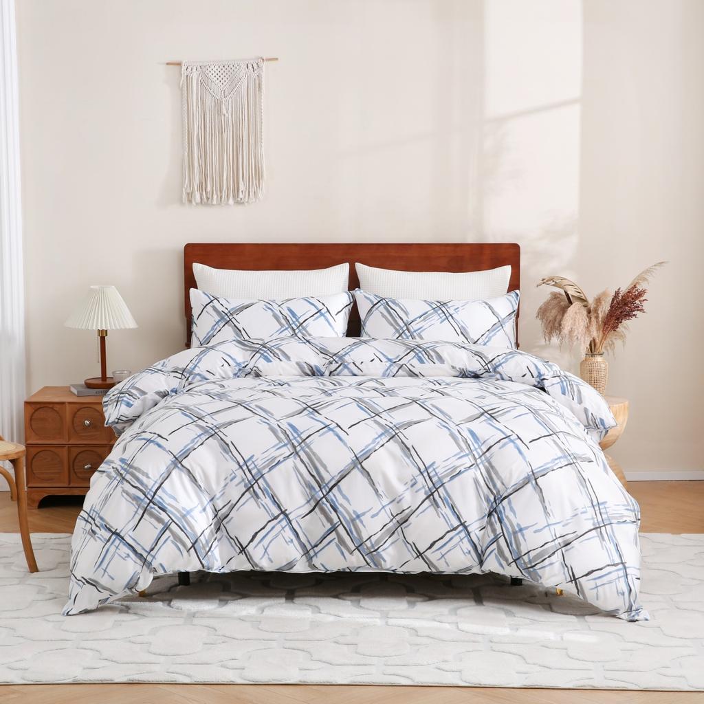 Comforter Pink Marble Queen Geometric Cube Comforter For Boys Girls Luxury Abstract Geometry Marble Texture Bedding Set