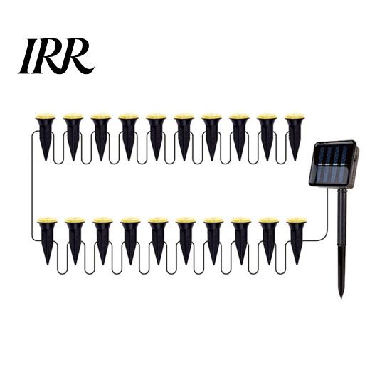 Decorative Solar Outdoor Lights 15 Pcs Mini Ground LED Flat Landscape Lighting Waterproof Small Walkway Garden with Auto On/Off for Pathway Yard