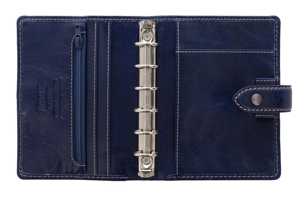 Filofax Malden Small System Organizer, Navy, 28615, Officially Imported
