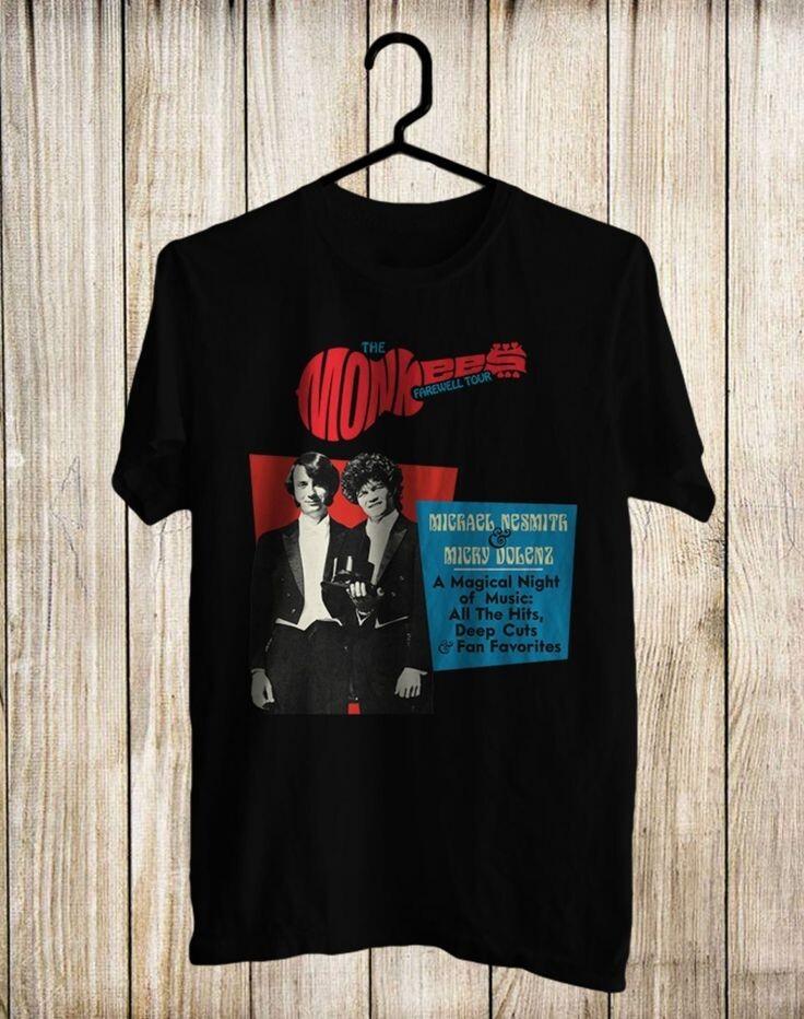 New THE MONKEES FAREWELL TOUR FRONT Black Unisex Shirt FN320 Unisex T-Shirt