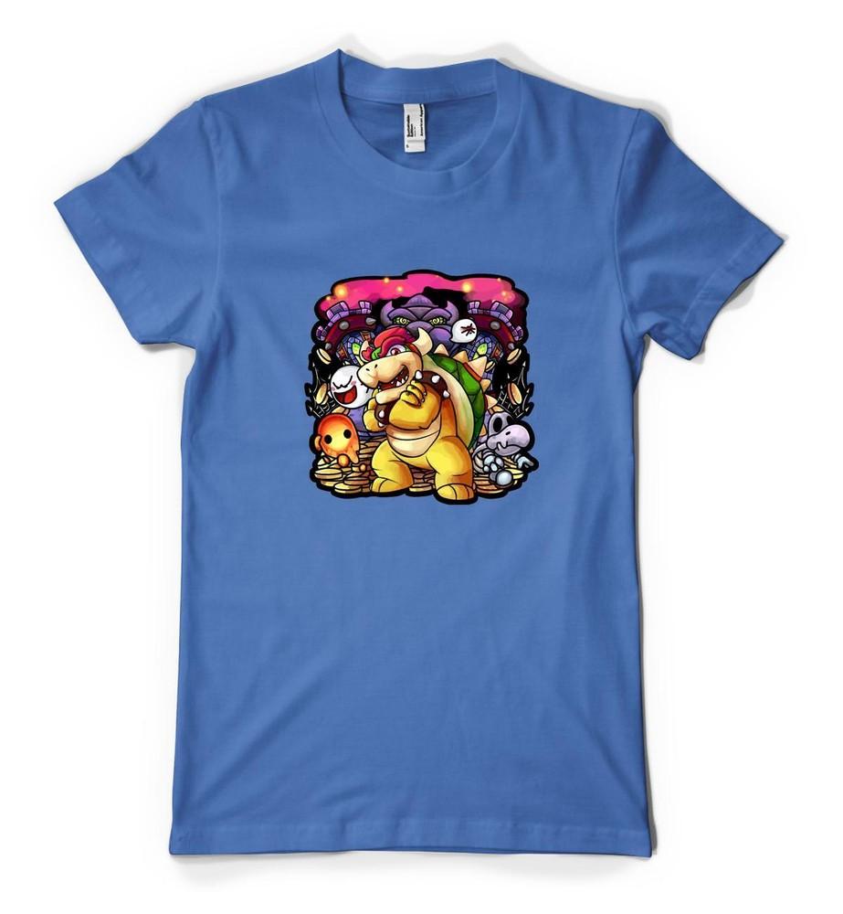 

Free Personalisation Mario Gaming Plumber Bowsers Castle Adults And Kids T-Shirt XL
