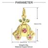 3pcs Copper Zodiac Crab Turtle Starfish Necklace Pendant DIY Jewelry Women Charm Octopus Shell Carriage Candy Earring