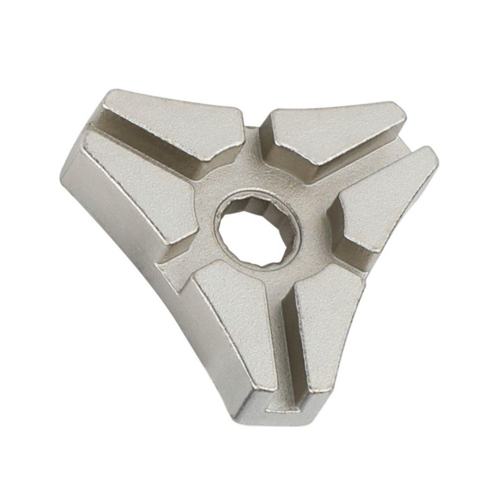 

Carbon Steel Triangle 6-port Spoke Silver Bicycle Repair Tool Nipple Spanner Wheel Rim