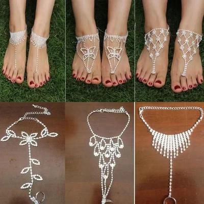 Nové trendy letní sedmikráska květinový řetízkový náramek náramek na nožku na prstech Náramky na bosé nohy pro ženy Bohemian Beach řetízek na nohy