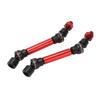 RC Drive Shaft Set Aluminum Alloy Steel Front Rear Drive Shaft RC Accessories for Arrma 1 10 3S Senton Red