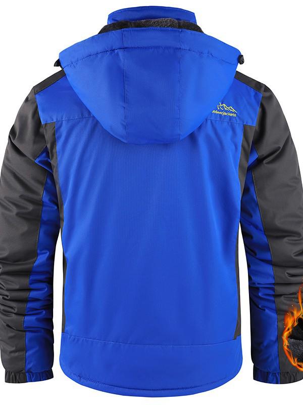 Men's Plus Size Winter Down Jacket and Pants: Fleece-Lined, Thick, Windproof, Waterproof Mountaineering Suit.