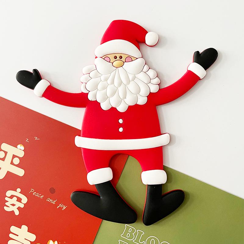 3D Nordic Santa & Reindeer Christmas Refrigerator Magnets
