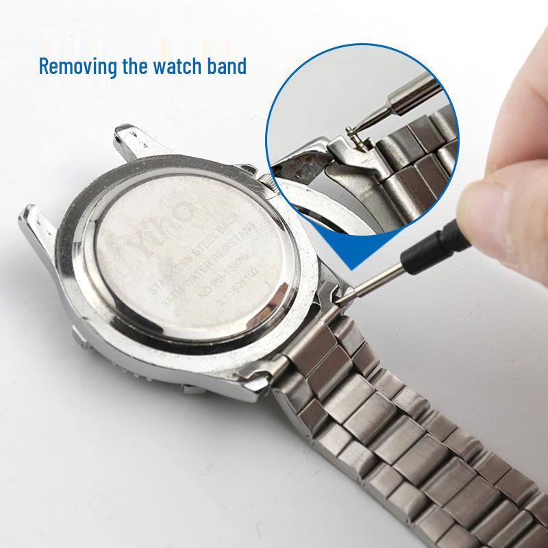 Watch Strap Adjuster & Removal Tool: 1.2 Small Lug Double-Ended Screwdriver with Rubber Sleeve Protection