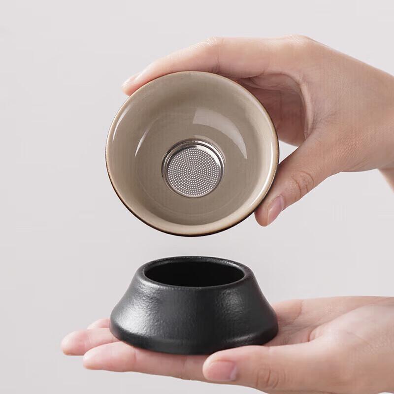 Automatic Ceramic Kung Fu Tea Set with Kettle and Tray