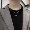 "European & American Double-Layer Love Necklace: Hip-Hop Inspired Long Sweater Chain for Women"