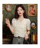 2026 Spring/Summer New Collection: Advanced, New Chinese Style, Simple, Slim, Comfortable, Versatile, V-neck Shirt for Women