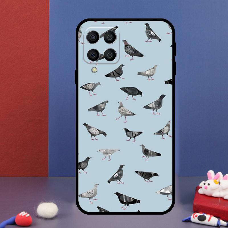 Pigeons Collage For Samsung Galaxy M15 M55 M33 M13 M23 M53 M31 M51 M14 M34 M54 M20 M30s M52 M32 Phone Case