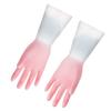 Küchenspülhandschuhe Wasserdicht Latex Multifunktionale Haushaltsreinigungshandschuhe Rosa S
