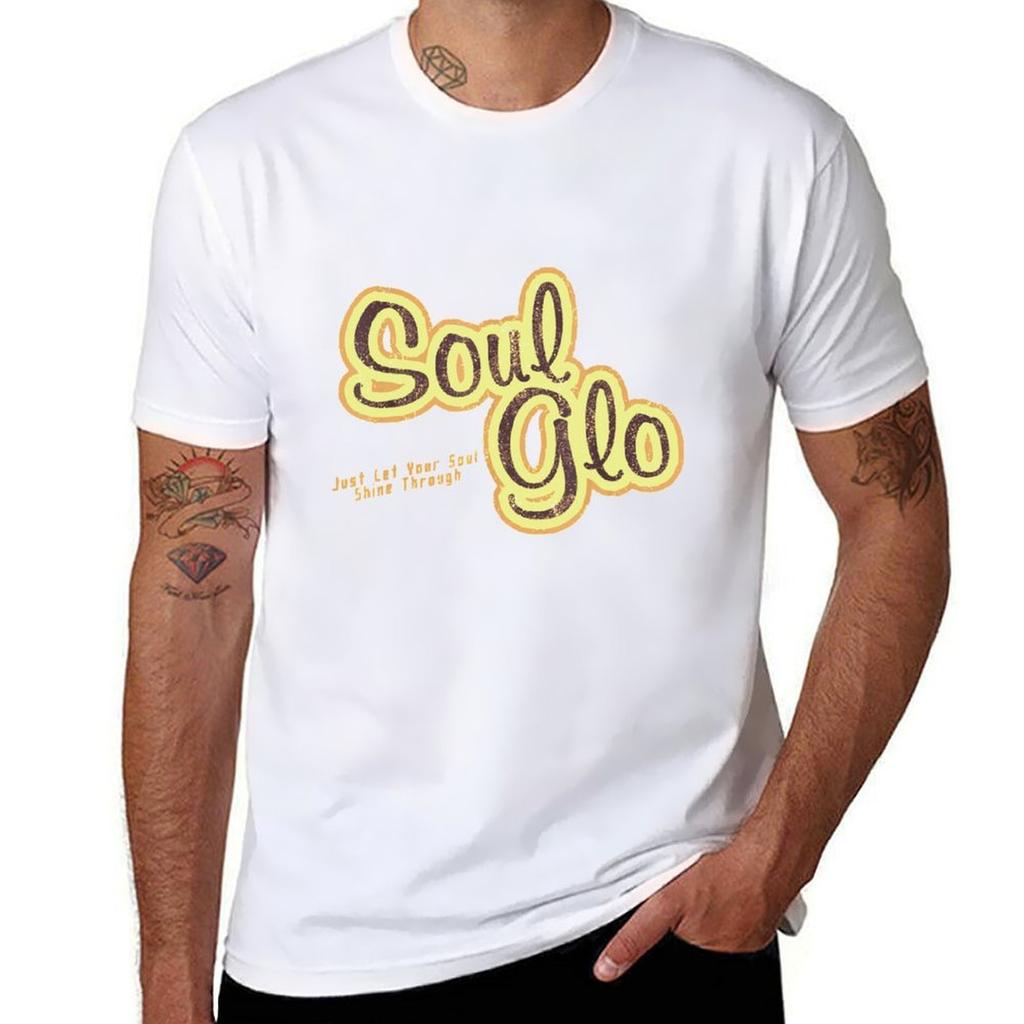 Soul Glo T-Shirt Cotton Tshirt 100% Man T Shirt Graphic T Shirts for Man Graphic Funny T-Shirt