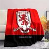 Middlesbrough FC Flannel Blanket, High quality Comfortable for All Seasons, Home Decor, Warmth and Comfort