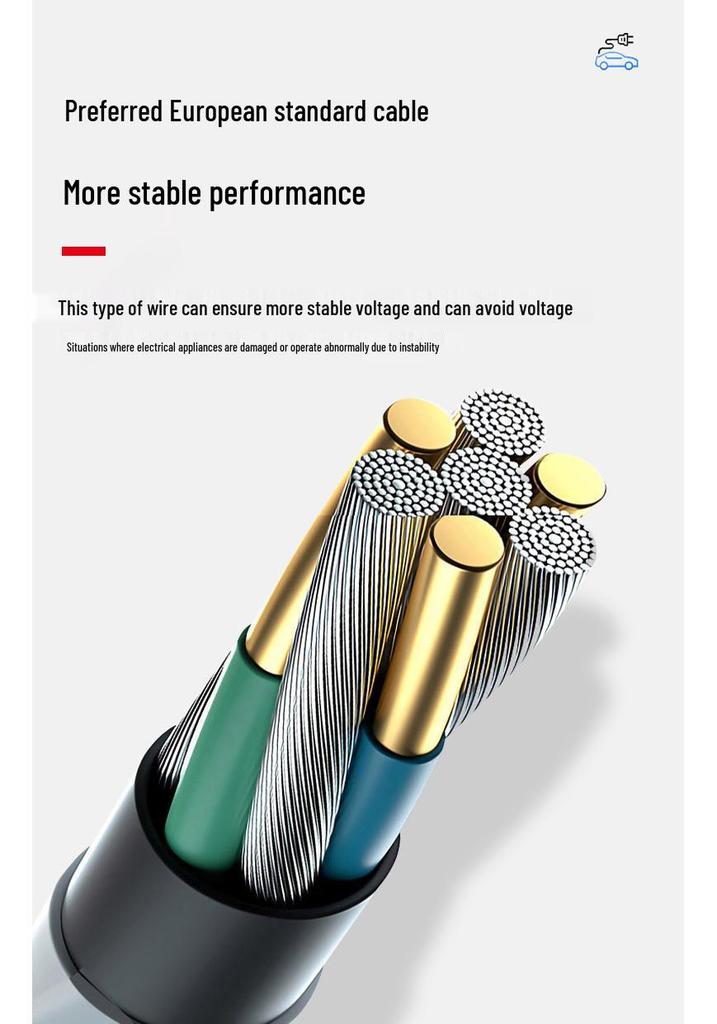 European Standard Portable Fast Charger for EVs - 7KW, 11KW, 22KW with Safety Protection