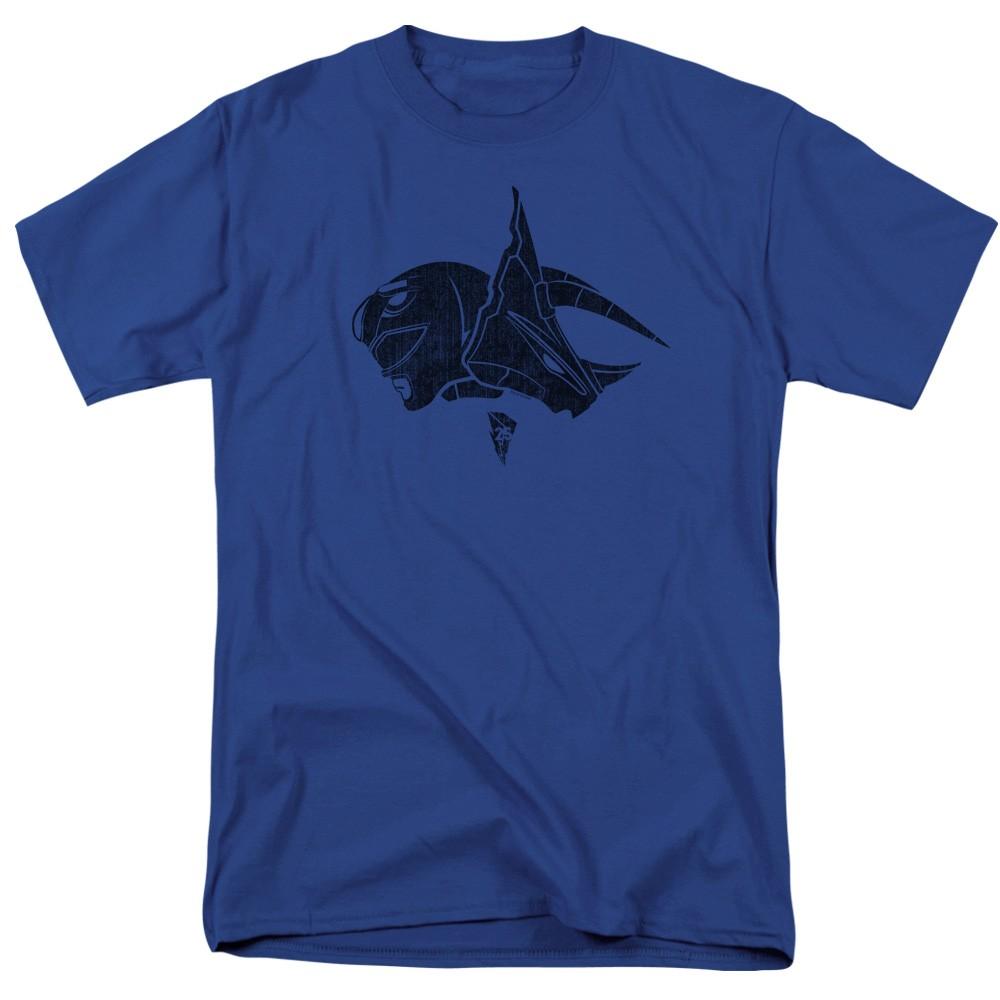 Power Rangers - Blue - Adult Unisex Short Sleeve T-Shirt - Blue 4XL