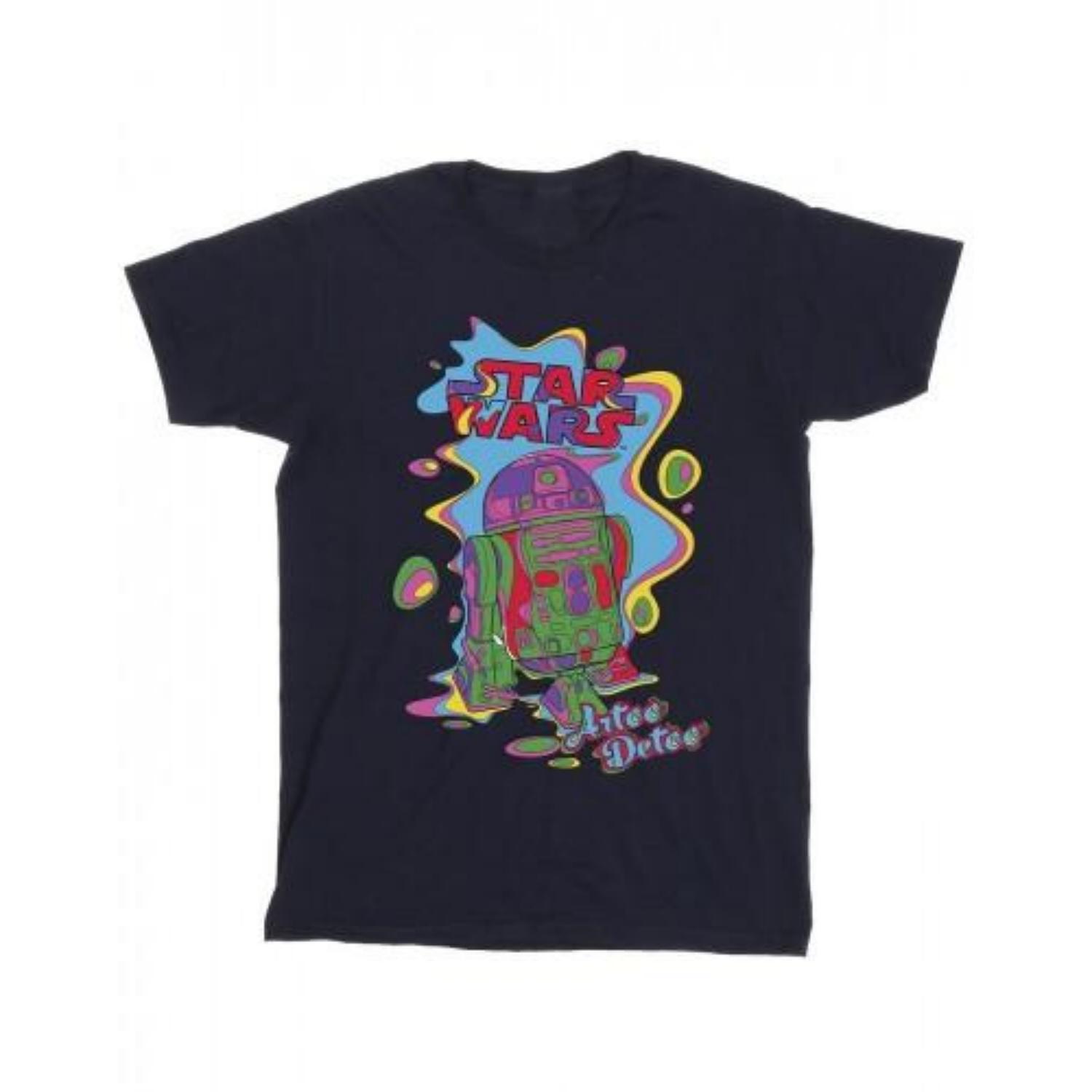 STAR WARS Mens R2D2 Pop Art T-Shirt S чёрный