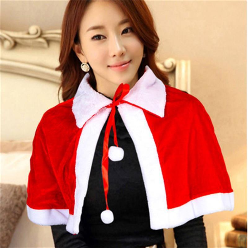 Sciarpa e Mantello Performance di Babbo Natale - Costume da Gioco di Ruolo Natalizio per Adulti e Bambini