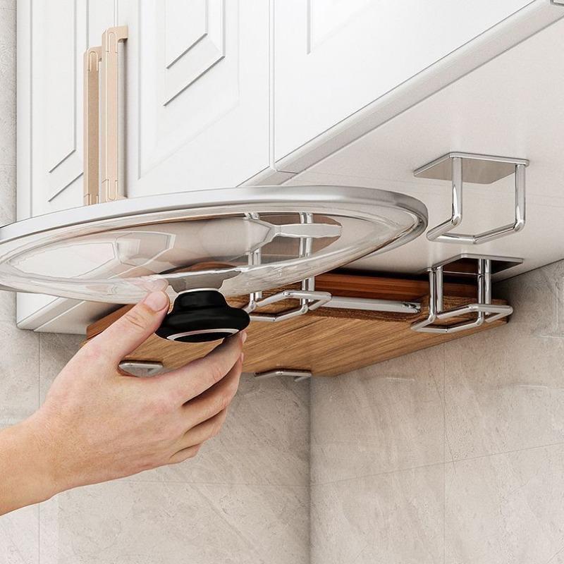 2pcs Kitchen Storage Racks Sponges Holders Wall Mounted Lid Storage Organizers Sponges Drain Rack Kitchen Storage Organization