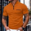 New Arrivals: Men's Summer Polo Shirt with Zipped Pockets – Casual Men's T-Shirt