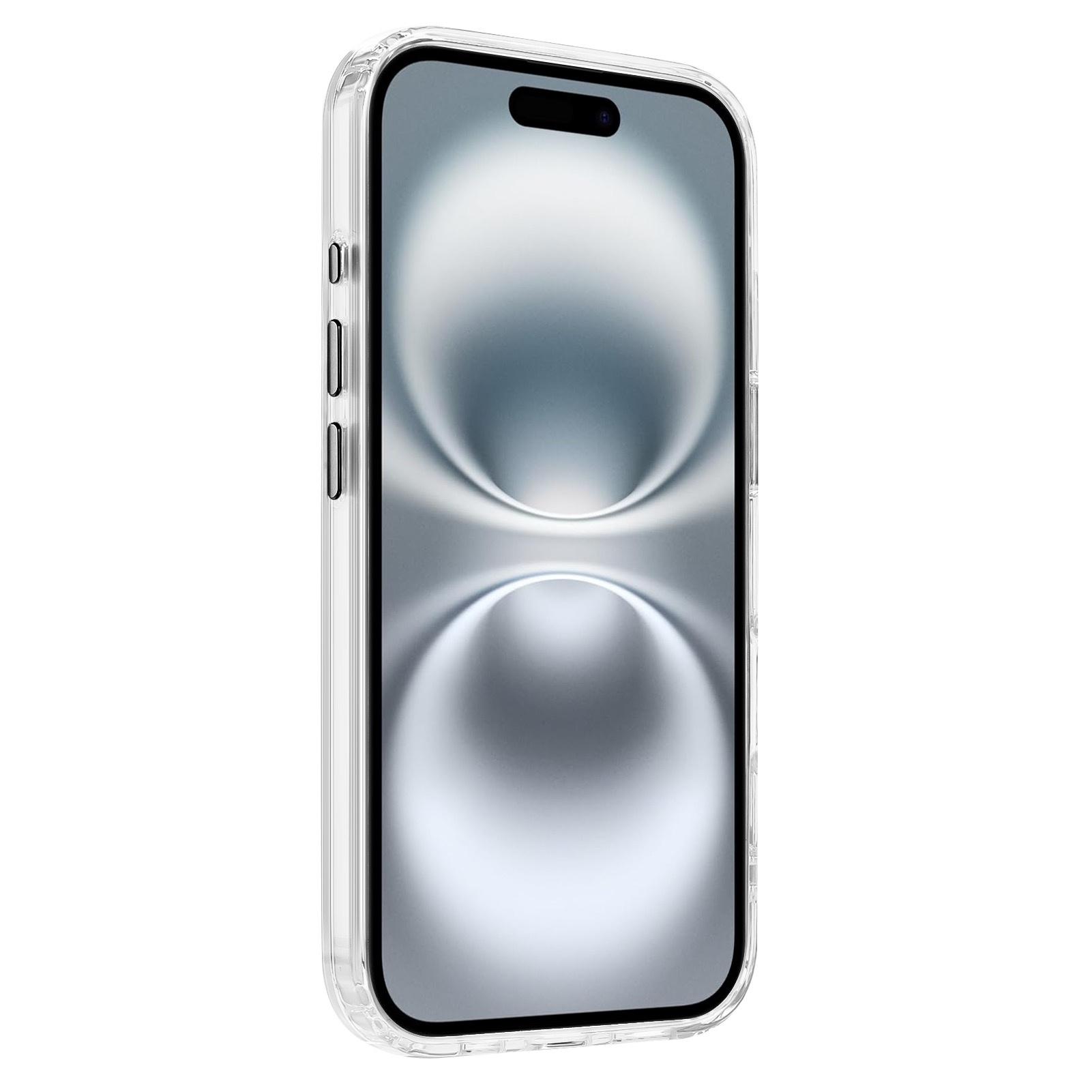 

For iPhone 16 Plus Case Compatible with MagSafe Clear PC+TPU Sealed Magnetic Phone Cover Sky Blue