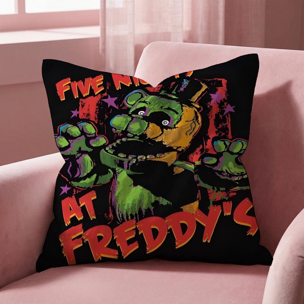 F-Five Nights At Freddy's GAME Cushion Cover Multi-Scene Pillow Cover for Home & Car - Reversible, Soft & Durable for Daily Use