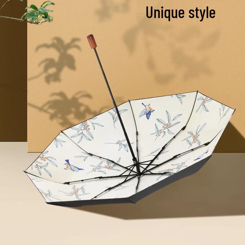 Paradise Folding UV Protection Sun/Rain Umbrella