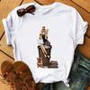 Black Girls African White Fashion Women TShirts Harajuku Cartoon Clothing Short Sleeve Summer Tees Casual FeUnisex Tops ONeck