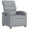 Relaxation Armchair Light Grey Fabric