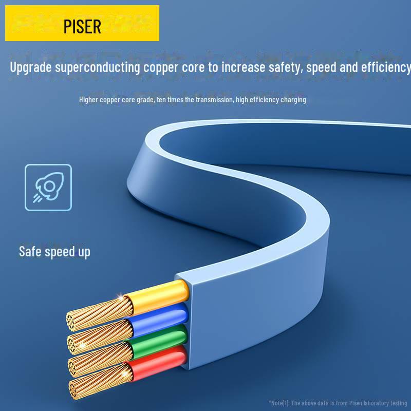 PISEN 6A Einziehbar 3-in-1 Schnellladekabel für Apple und Huawei