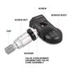 LAUNCH X431 TSENSOR-05 Univerzální TPMS senzor 315MHz/433MHz Duální frekvence Nastavitelný úhel Gumový ventil Monitor tlaku v pneumatikách