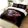 Atlanta Falcons 3-teiliges Bettwäsche-Set Einfaches Modernes Bettwäsche-Set Knitterfest Weicher Stoff Ganzjahresnutzung ein perfektes Geschenk
