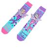 3D Cartoon Girl Knee-High Socks - Free Size for Kids