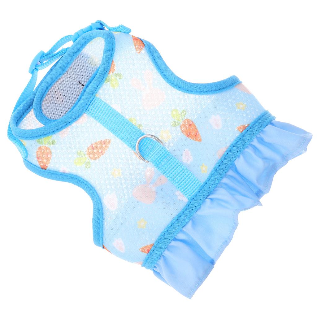 1Set Small Pet Harness Kit Adjustable Rabbit Leash Set for Bunny Kitten Ferret Hamster Safe Outdoor Walking Comfort Fit Traction