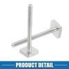 ABSOPRO Car Roof Rack Slot M6 with Nuts and Truck Roof Rack Cargo Carrier Bolt Stainless 4 Pieces T-Shape Bolts, Washers, T-Shape Bolts, Accessories,