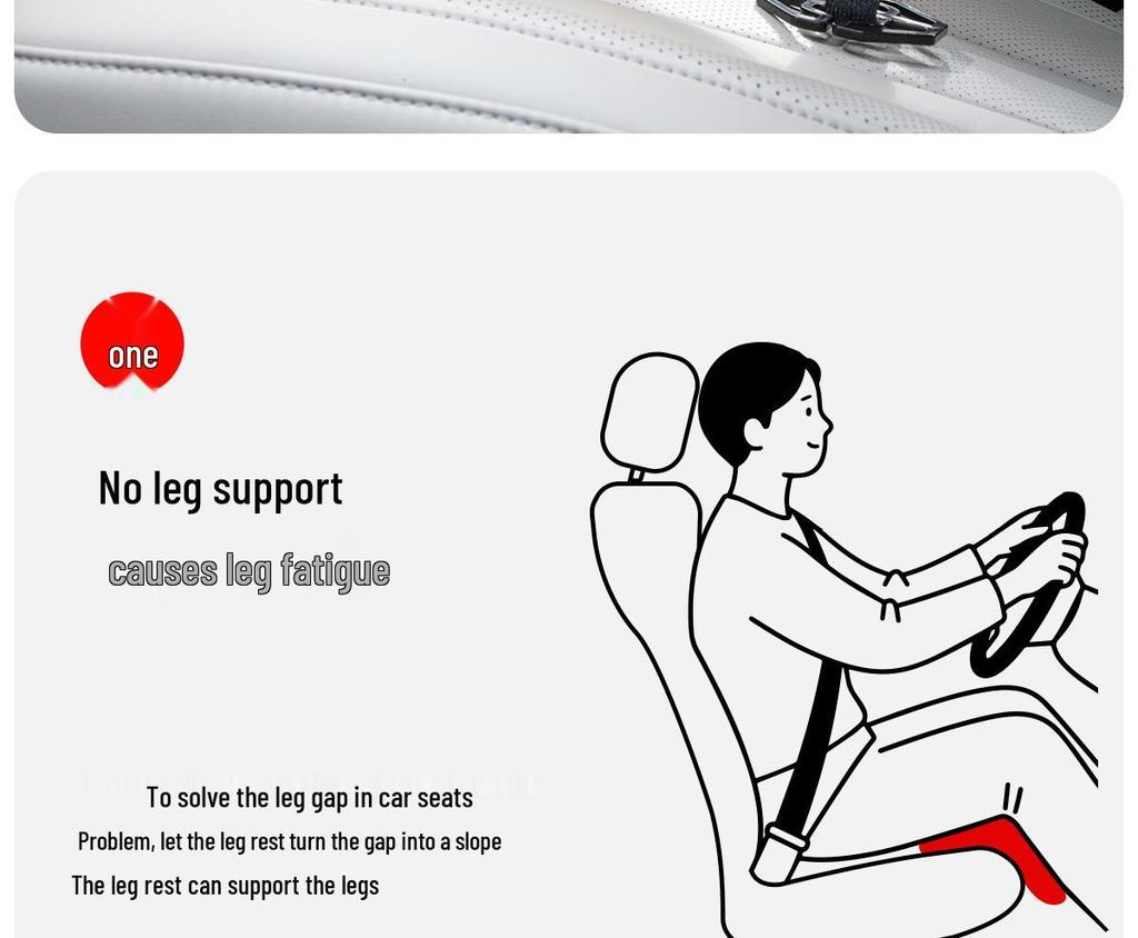 Memory Foam Leg Support Cushion for Lixiang L6-L9 Seats - Breathable, All-Season, Universal Fit