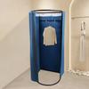 Portable Fitting Room with Curtain - Linen Flannel Fabric Dressing Room for Clothing Store & Home - Freestanding Changing Booth